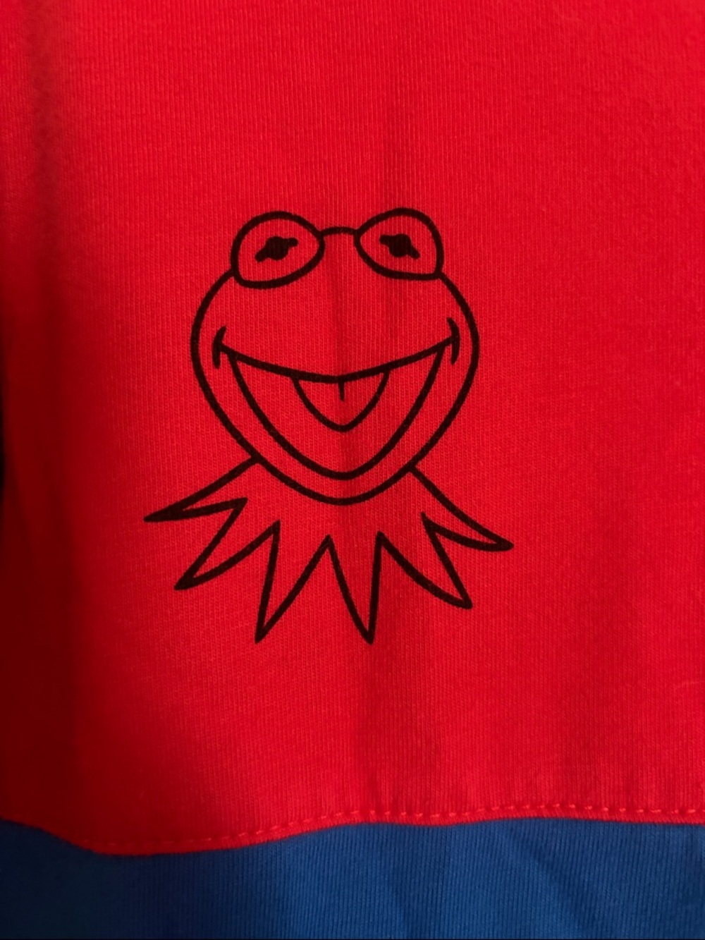 Disney Parks Colorblock Muppets Long Sleeve Shirt - Blue/Red/Black - Picture 3 of 7